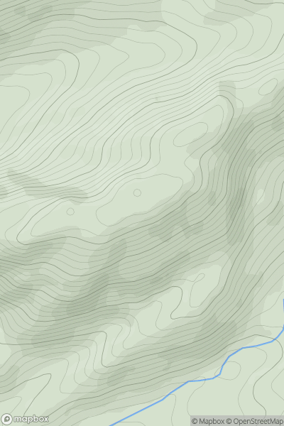 Thumbnail image for Druim Fiaclach [Mallaig to Fort William] showing contour plot for surrounding peak
